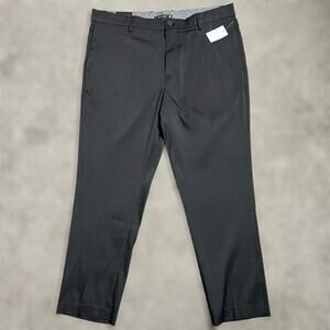 Tahari Performance Dress Pants 36x30 Mens Black Slim Fit Stretch Work Golf New